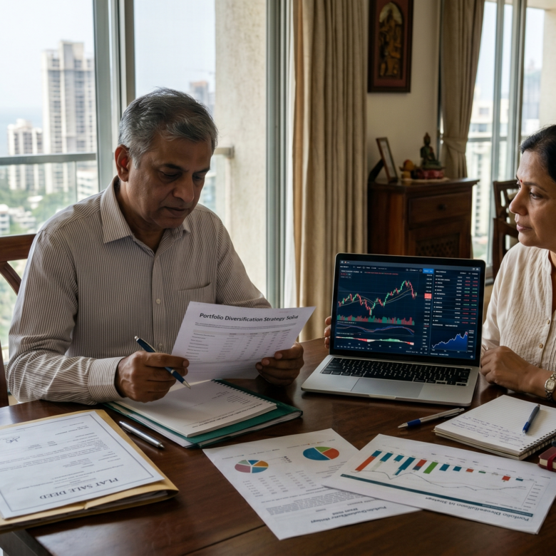 Property vs stocks vs gold investment planning comparison in India
