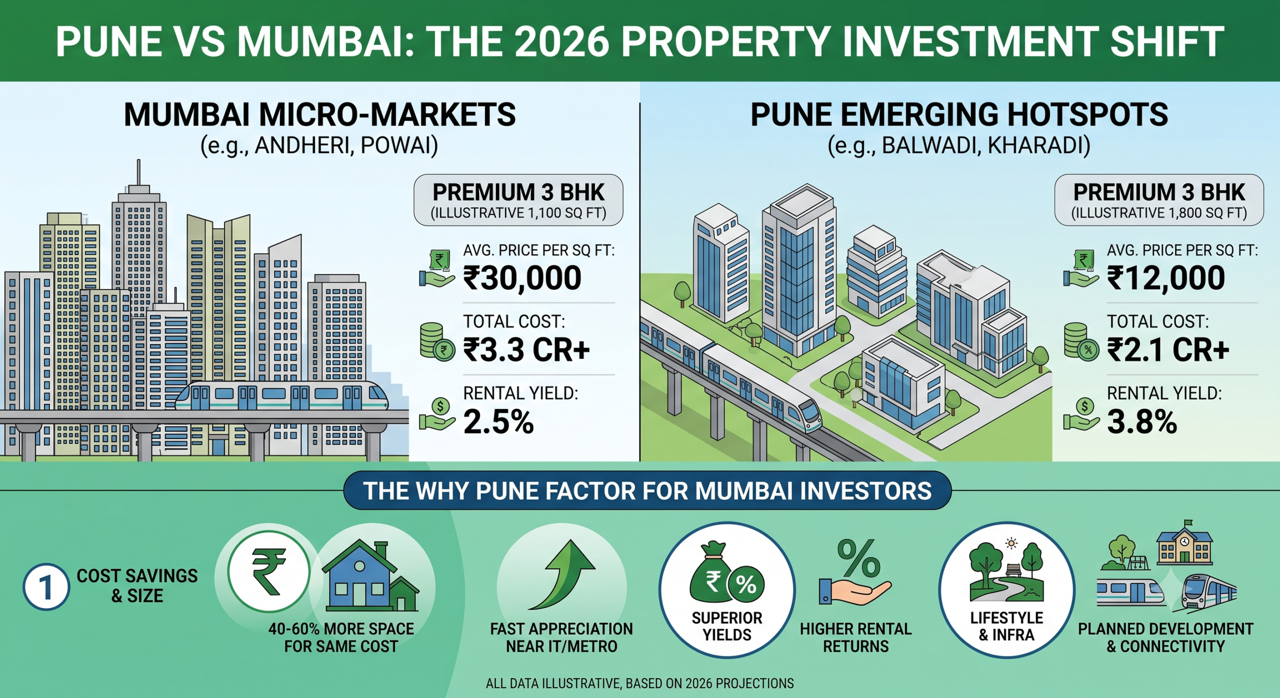 Pune city skyline IT hub real estate investment 2026